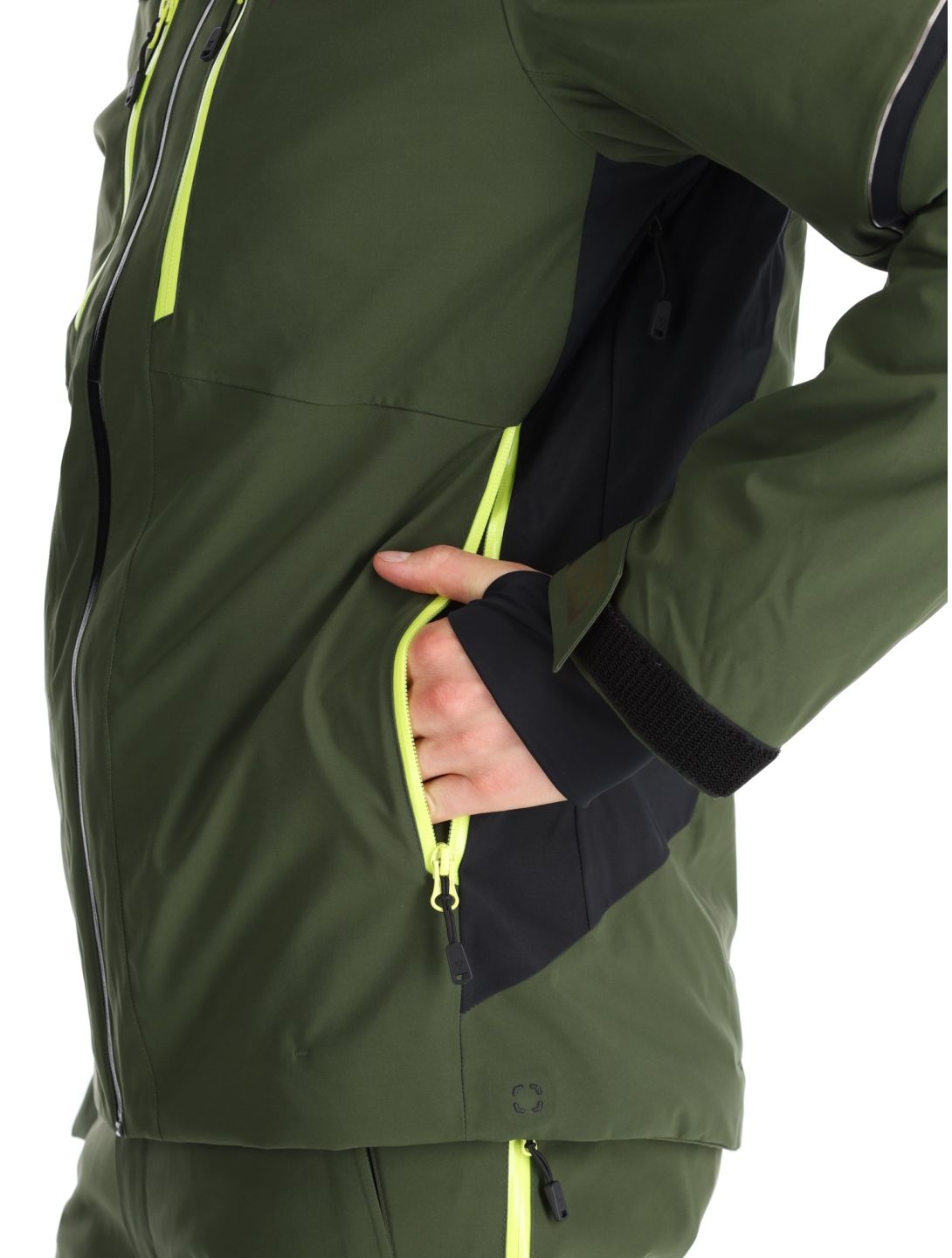 Fischer, RC4 chaqueta de esquí hombres Rifle Green verde 