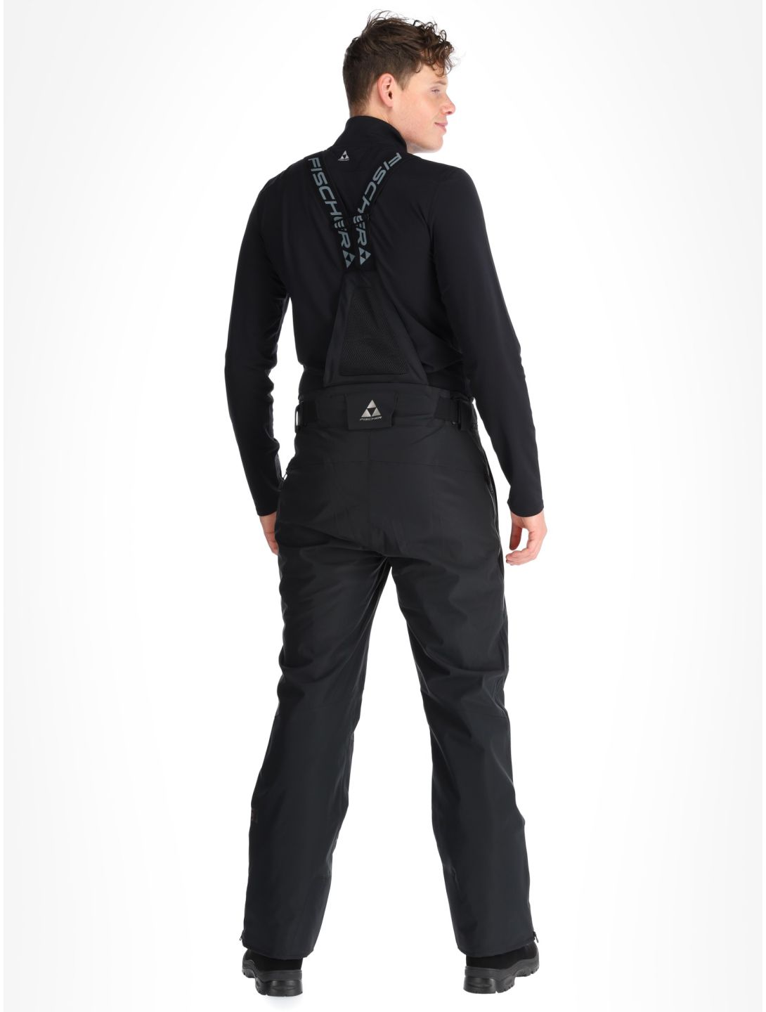 Fischer, RC4 pantalones de esquí hombres Black negro 