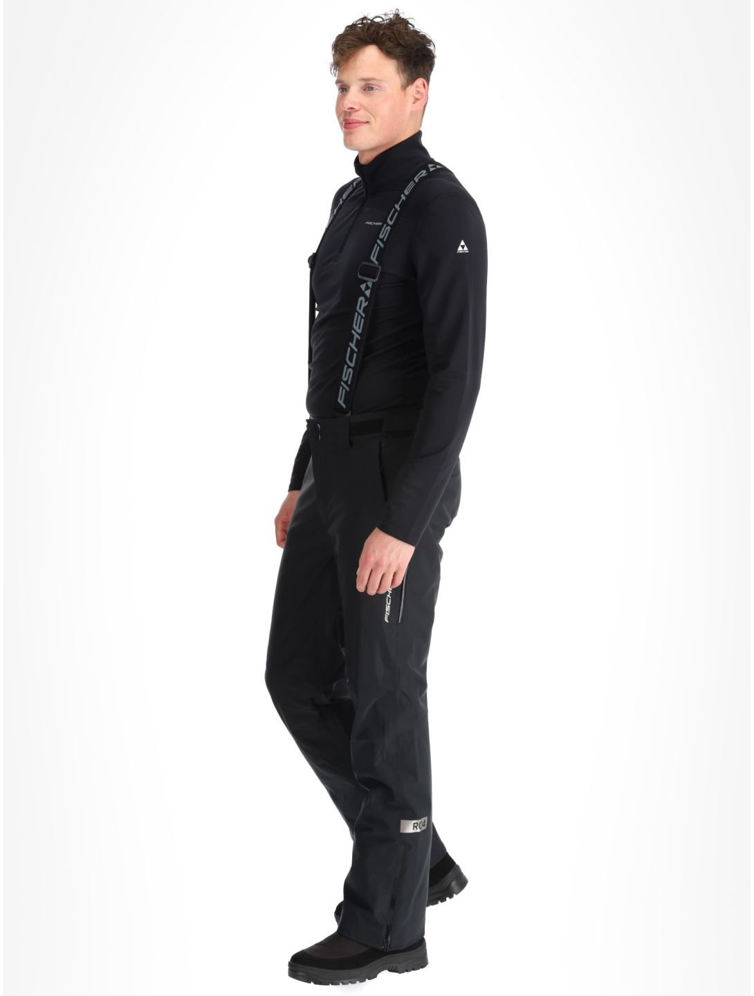 Fischer, RC4 pantalones de esquí hombres Black negro 