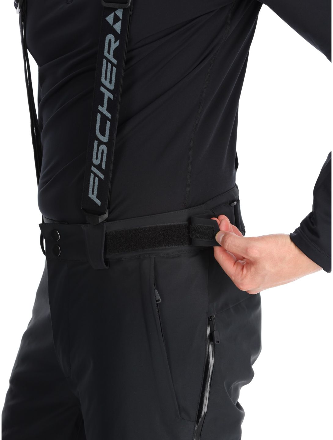 Fischer, RC4 pantalones de esquí hombres Black negro 