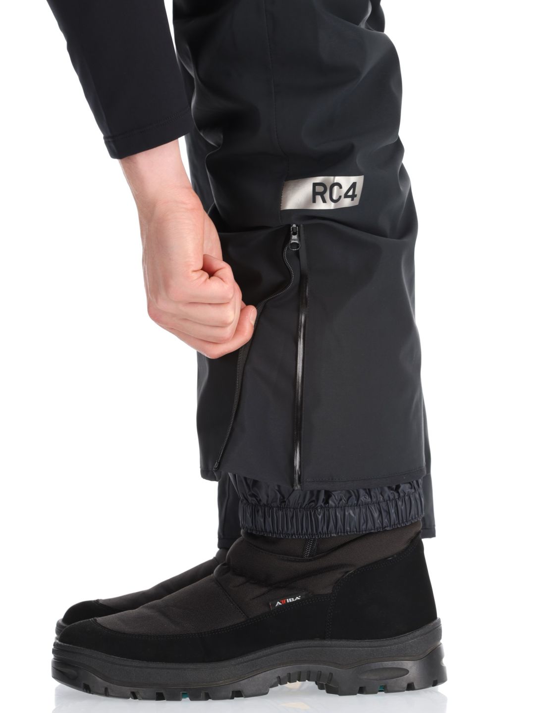 Fischer, RC4 pantalones de esquí hombres Black negro 