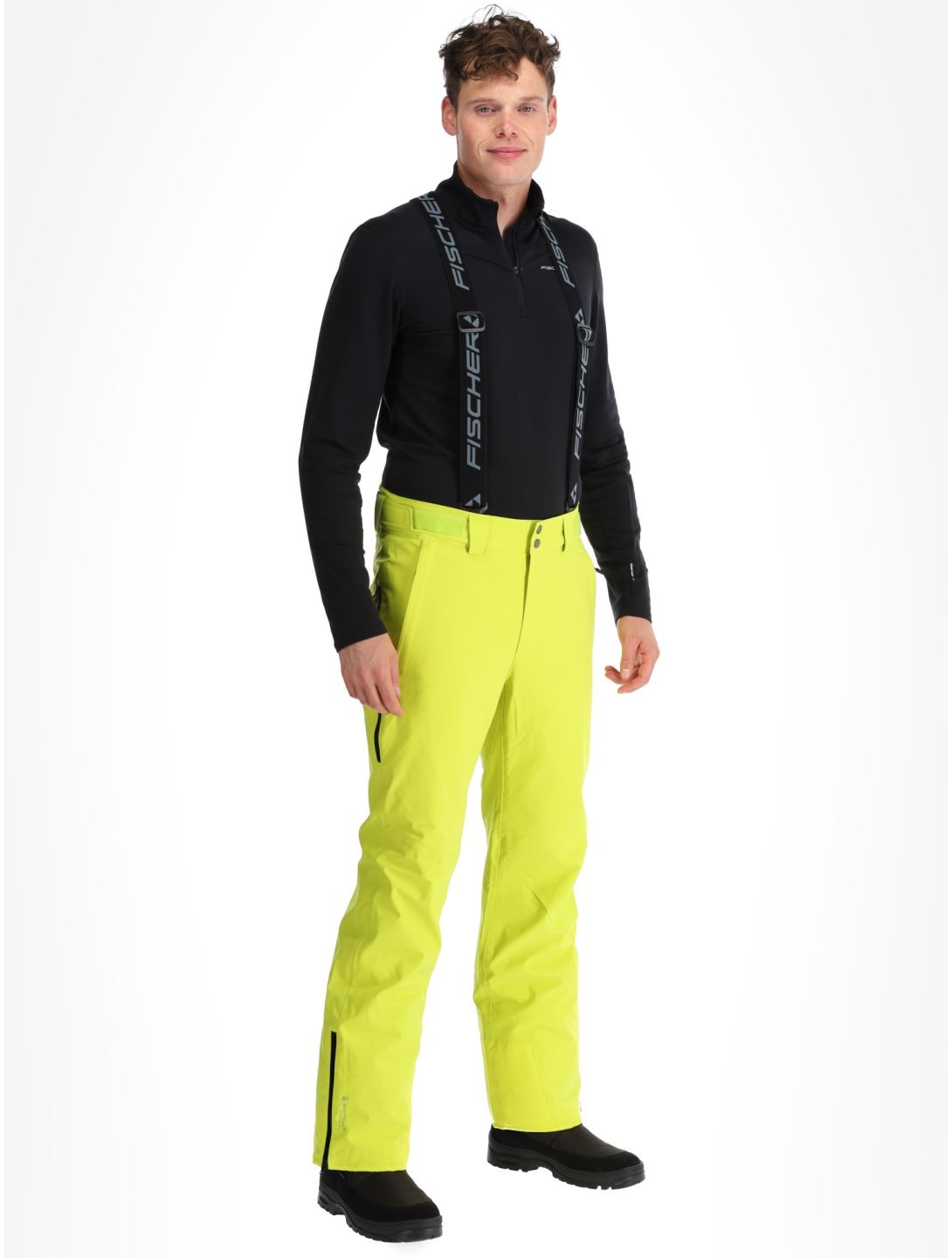 Fischer, RC4 pantalones de esquí hombres Fischer Yellow amarillo 