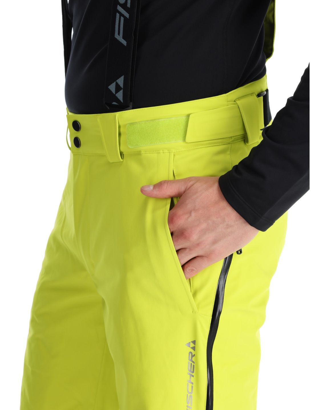 Fischer, RC4 pantalones de esquí hombres Fischer Yellow amarillo 