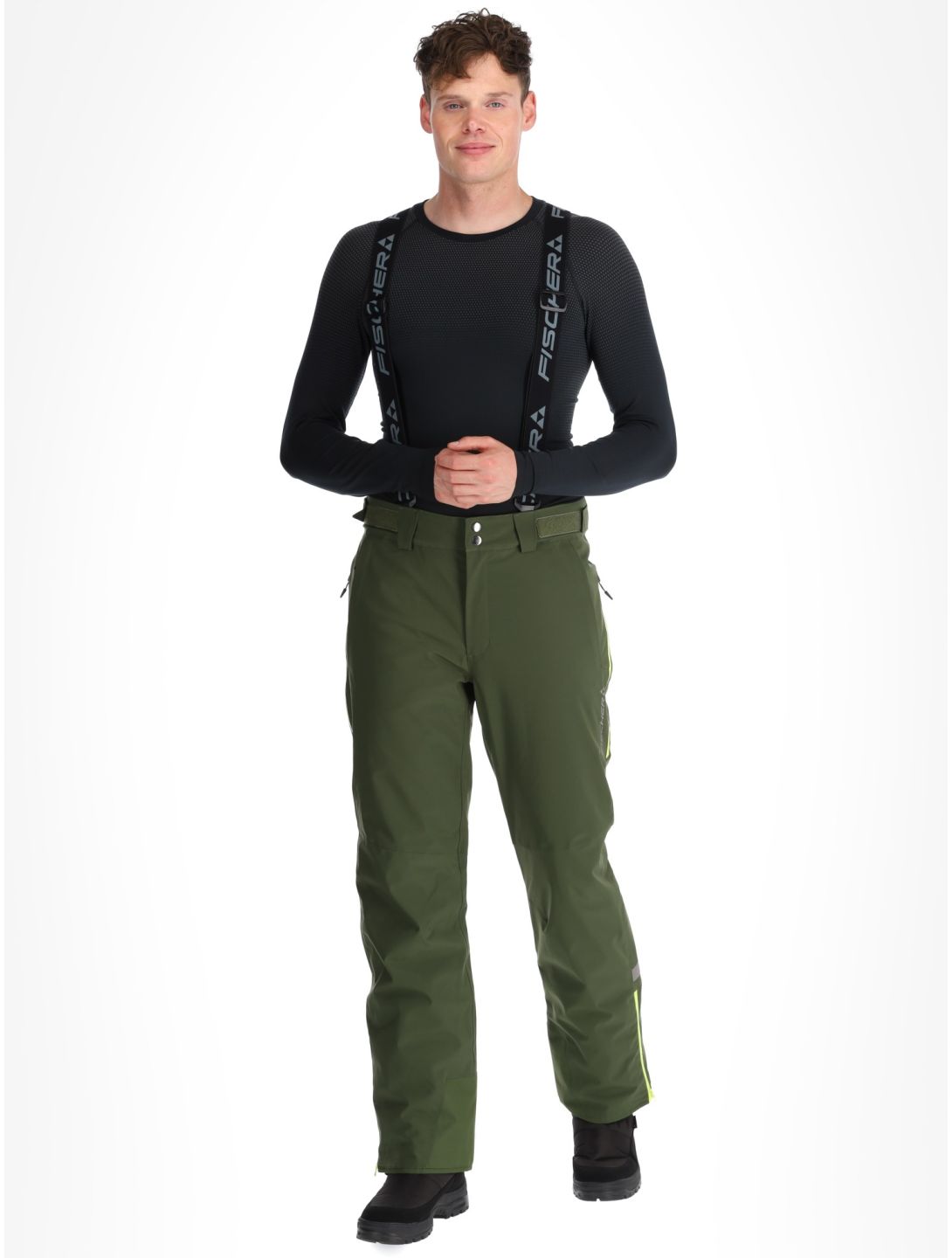 Fischer, RC4 pantalones de esquí hombres Rifle Green verde 