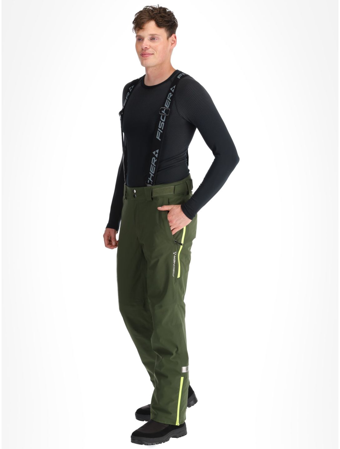 Fischer, RC4 pantalones de esquí hombres Rifle Green verde 