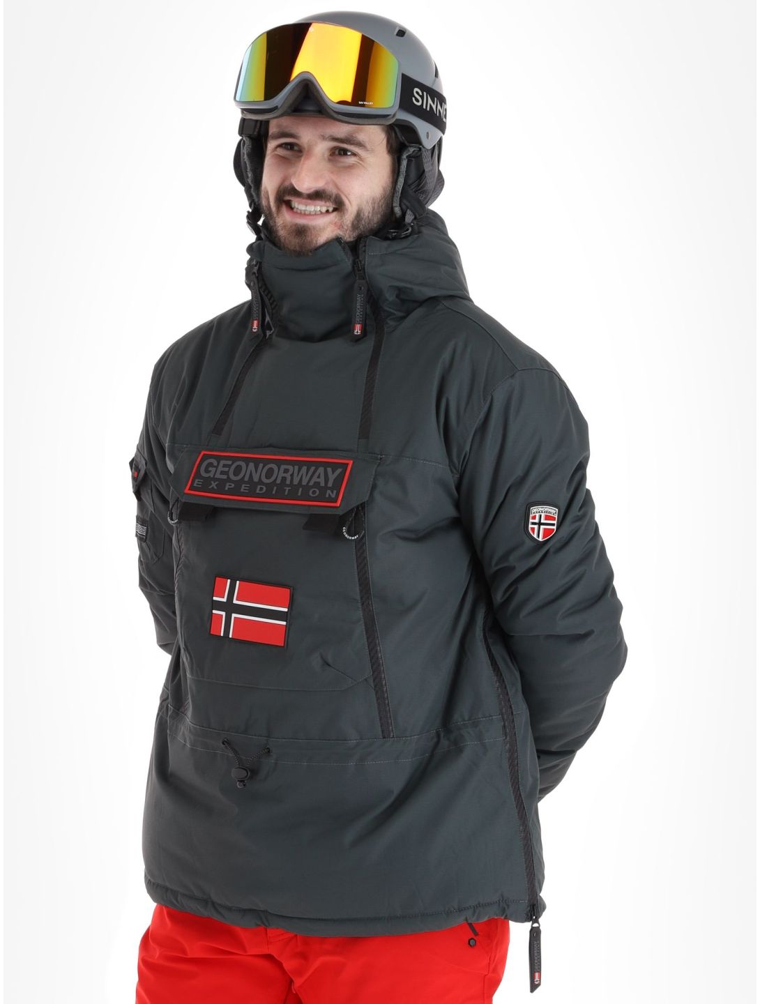 Geographical Norway, Benyamine chaqueta de esquí hombres Dark Grey gris 