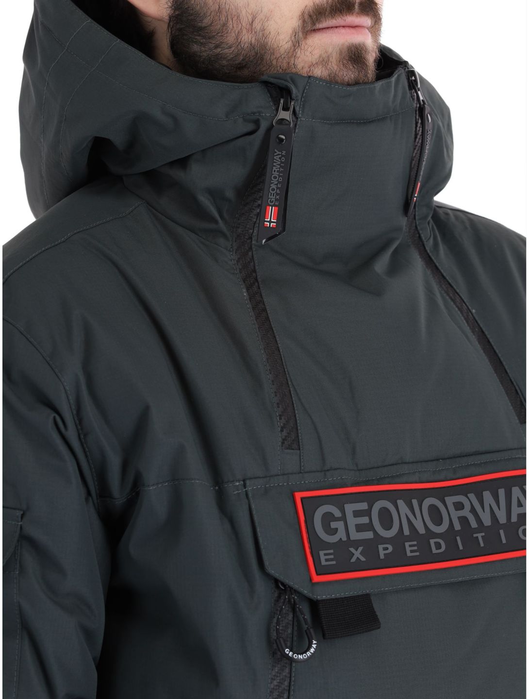 Geographical Norway, Benyamine chaqueta de esquí hombres Dark Grey gris 