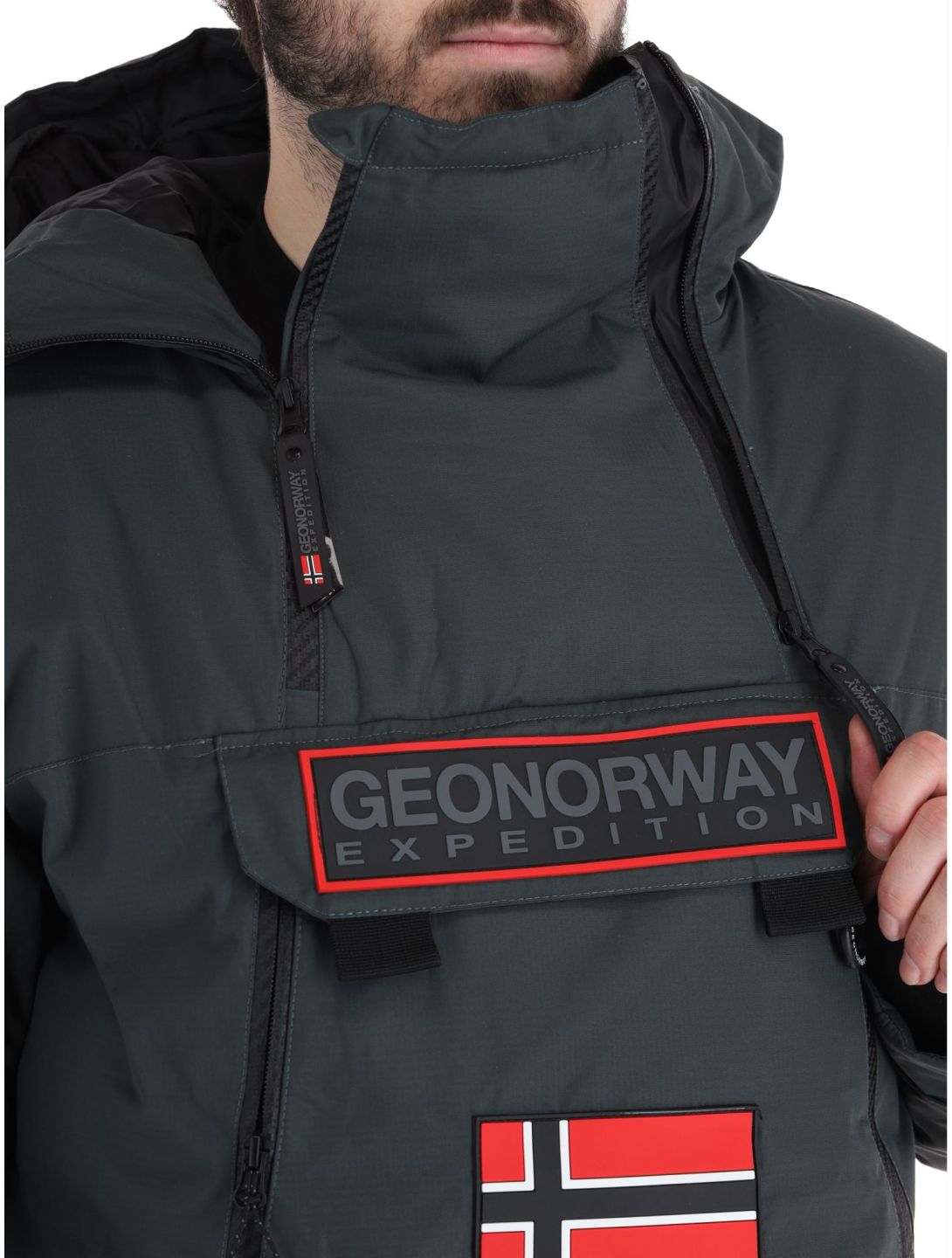 Geographical Norway, Benyamine chaqueta de esquí hombres Dark Grey gris 