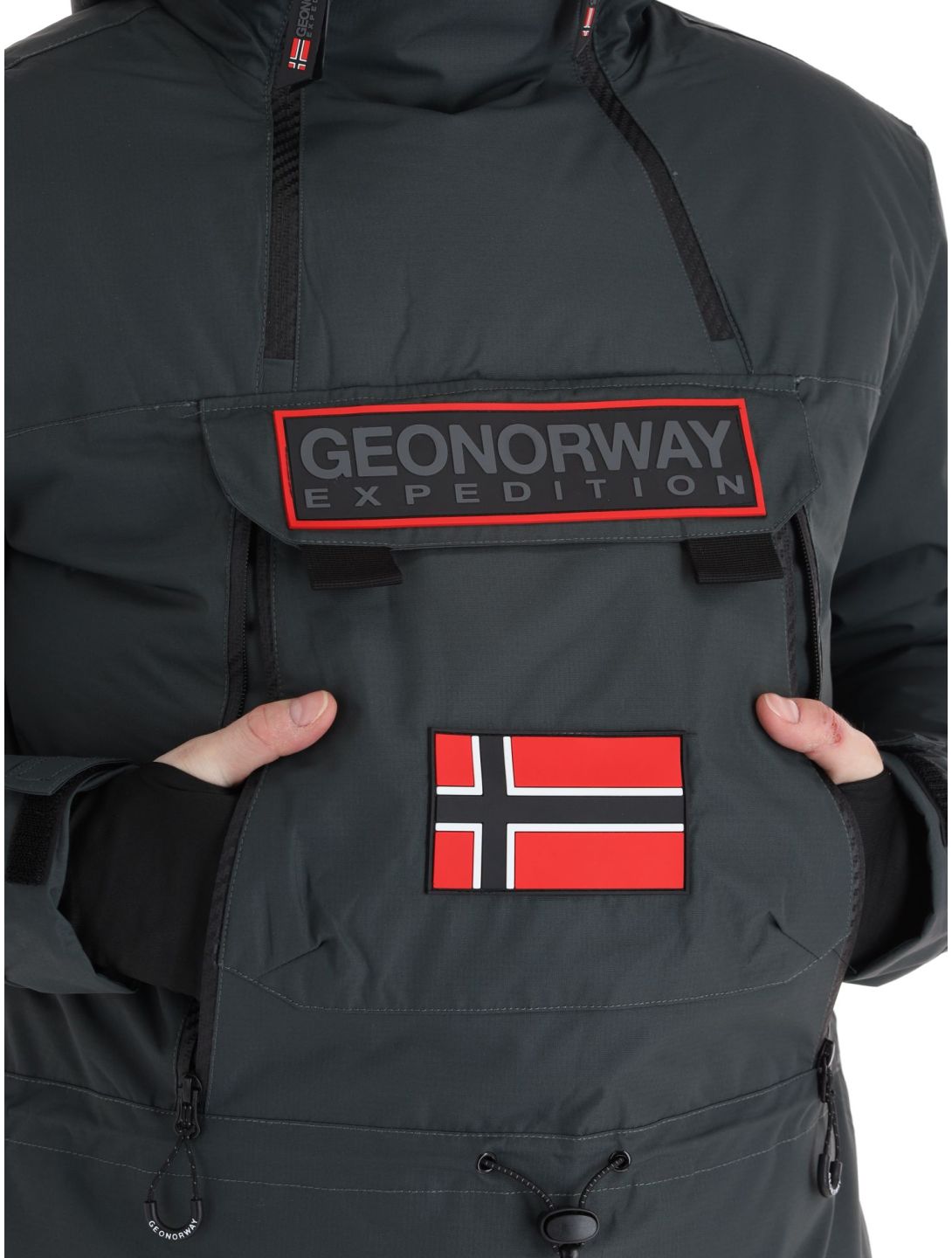 Geographical Norway, Benyamine chaqueta de esquí hombres Dark Grey gris 