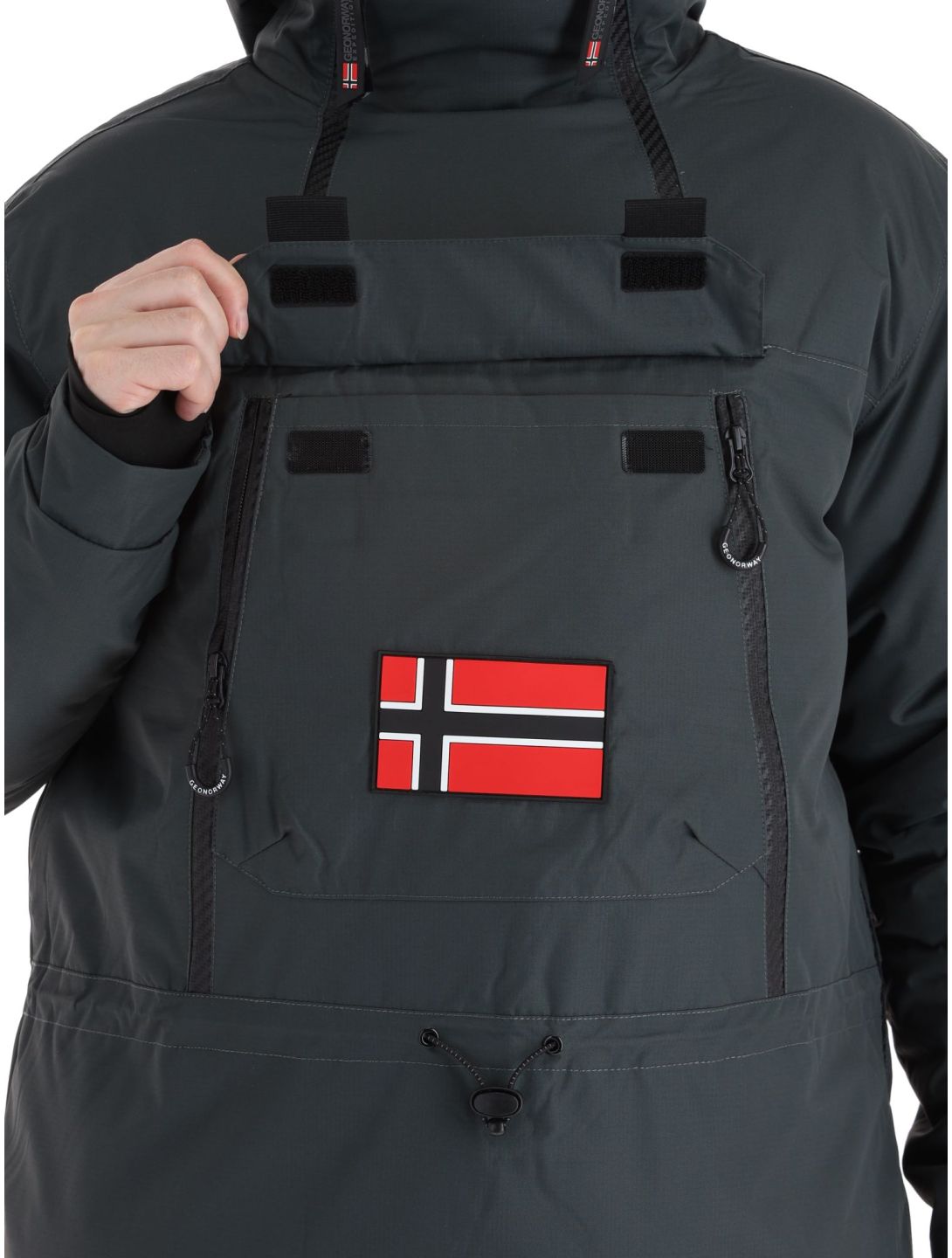 Geographical Norway, Benyamine chaqueta de esquí hombres Dark Grey gris 