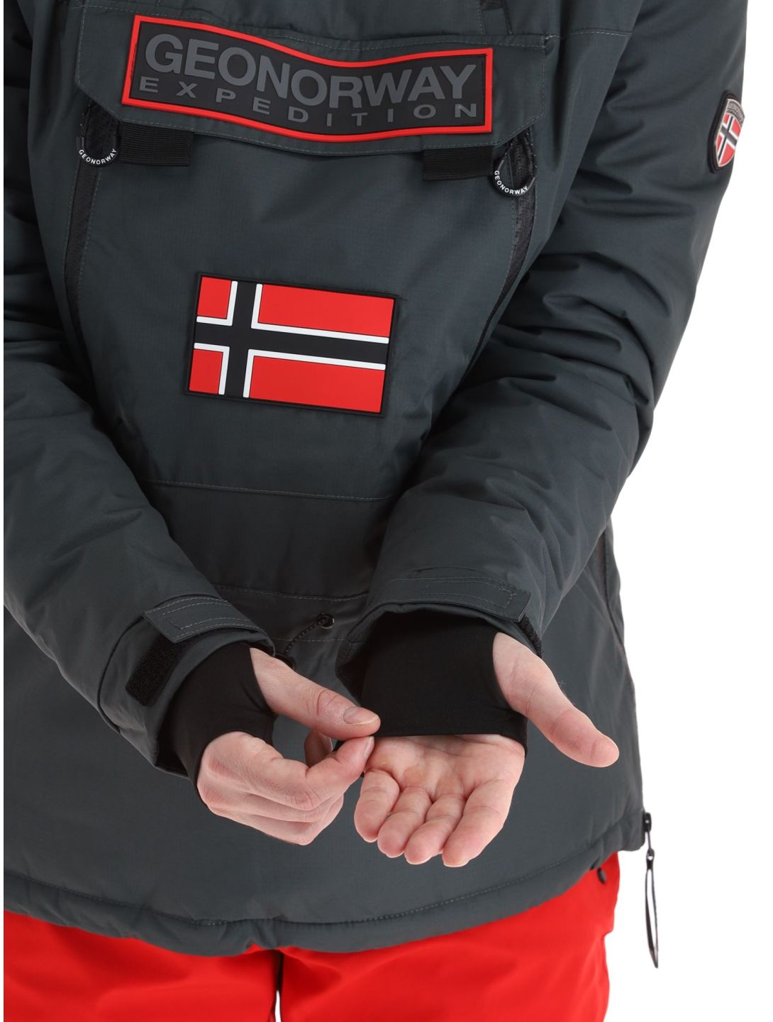 Geographical Norway, Benyamine chaqueta de esquí hombres Dark Grey gris 