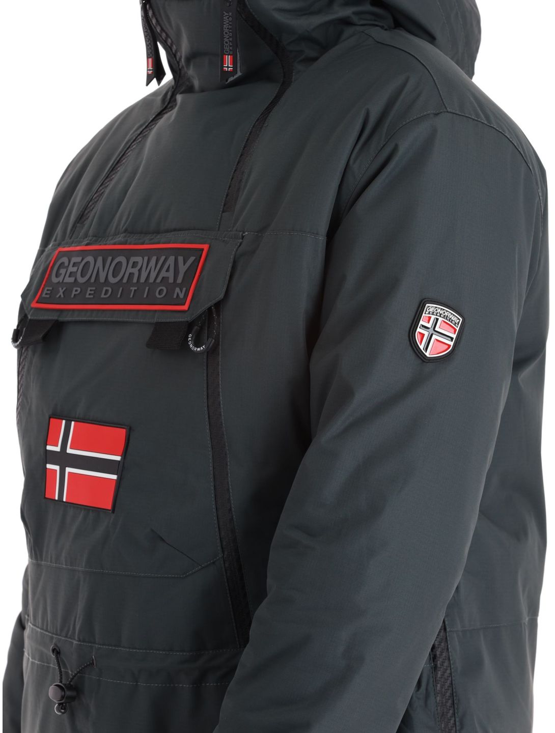 Geographical Norway, Benyamine chaqueta de esquí hombres Dark Grey gris 