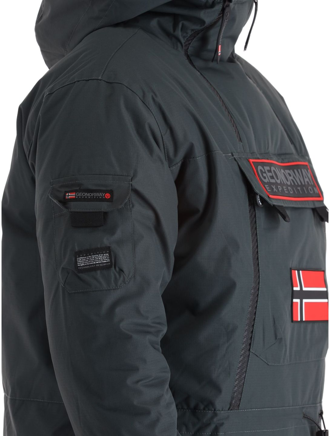 Geographical Norway, Benyamine chaqueta de esquí hombres Dark Grey gris 