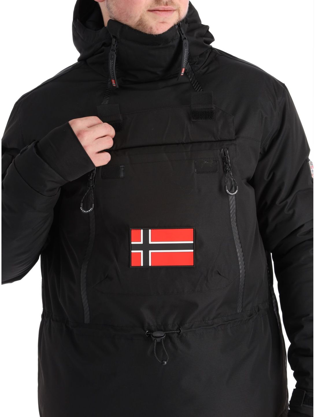 Geographical Norway, Benyamine chaqueta de esquí hombres Black negro 