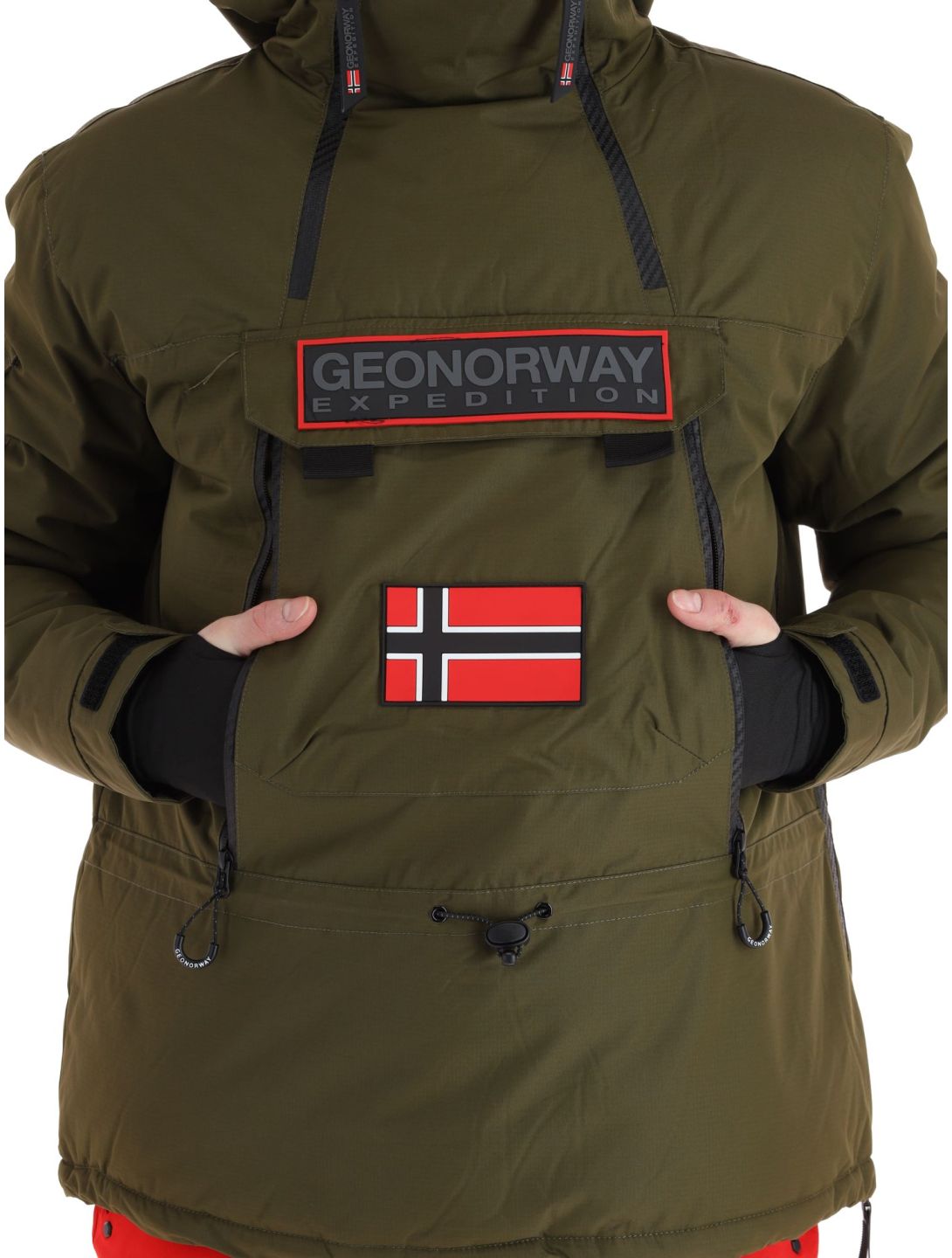 Geographical Norway, Benyamine chaqueta de esquí hombres Kaki verde 