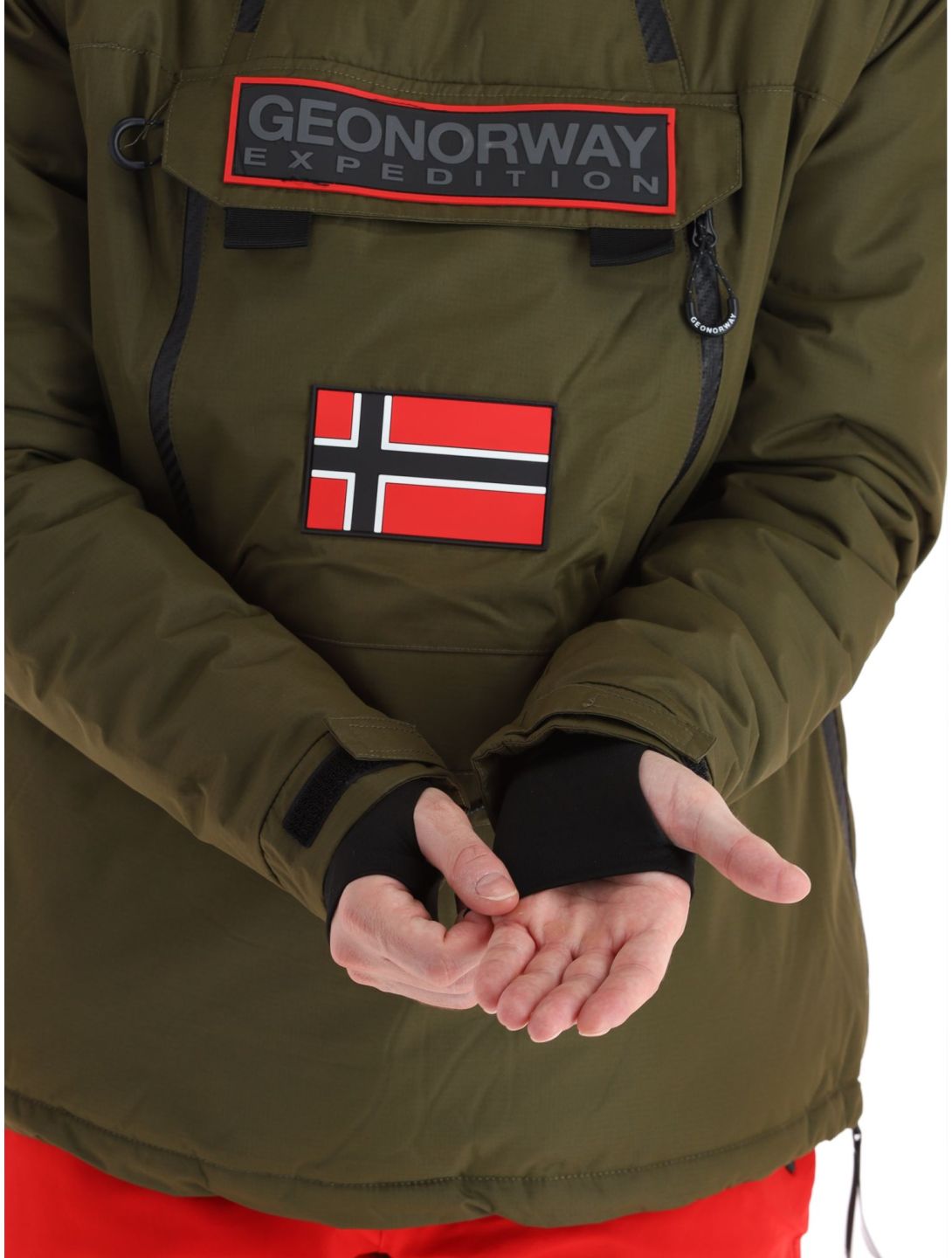 Geographical Norway, Benyamine chaqueta de esquí hombres Kaki verde 