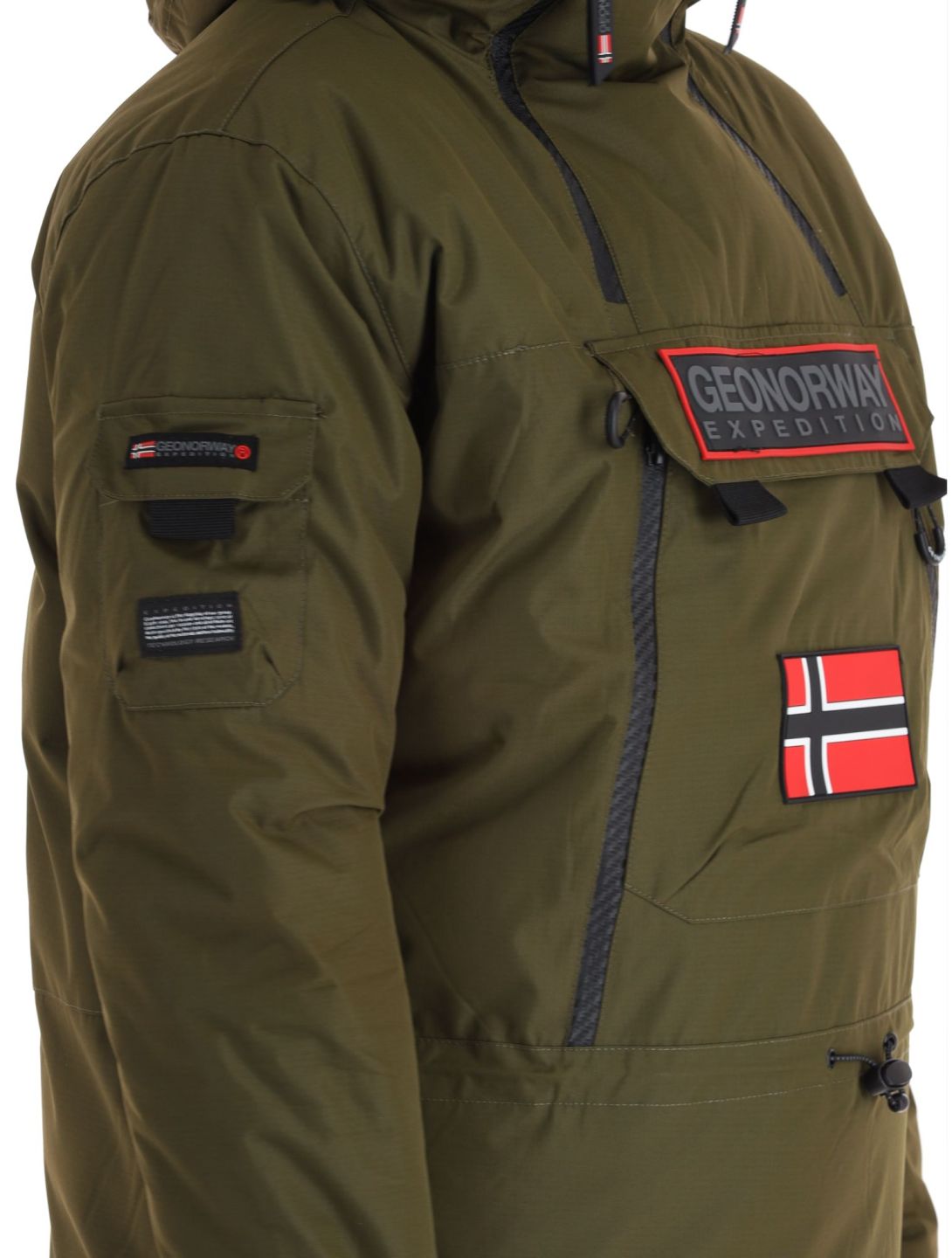 Geographical Norway, Benyamine chaqueta de esquí hombres Kaki verde 