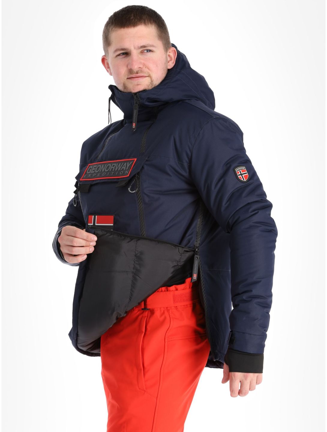 Geographical Norway, Benyamine chaqueta de esquí hombres Navy azul 