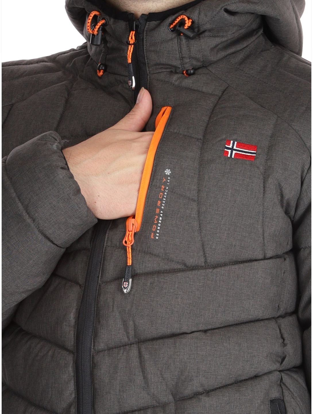 Geographical Norway, Bolchevic chaqueta de esquí hombres Dark Grey gris 