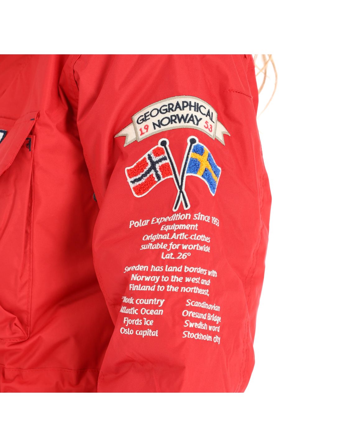 Geographical Norway, Bridget New 087 chaqueta de esquí mujeres rojo 