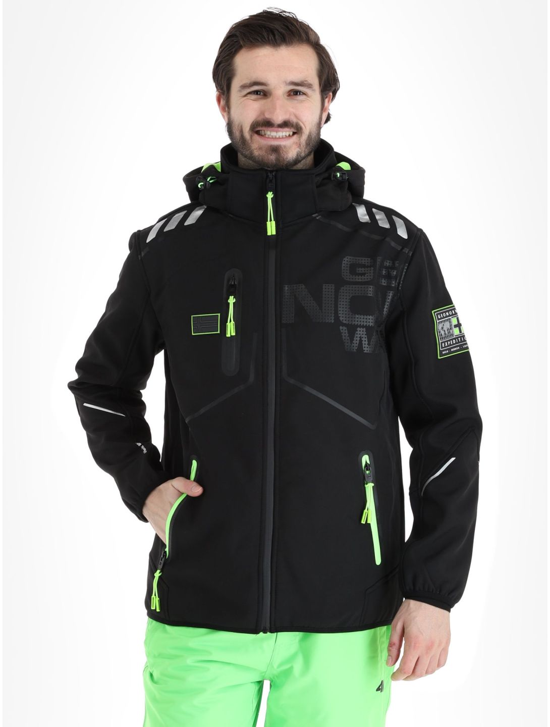 Geographical Norway, Robin Men chaqueta de esquí softshell hombres Black negro 