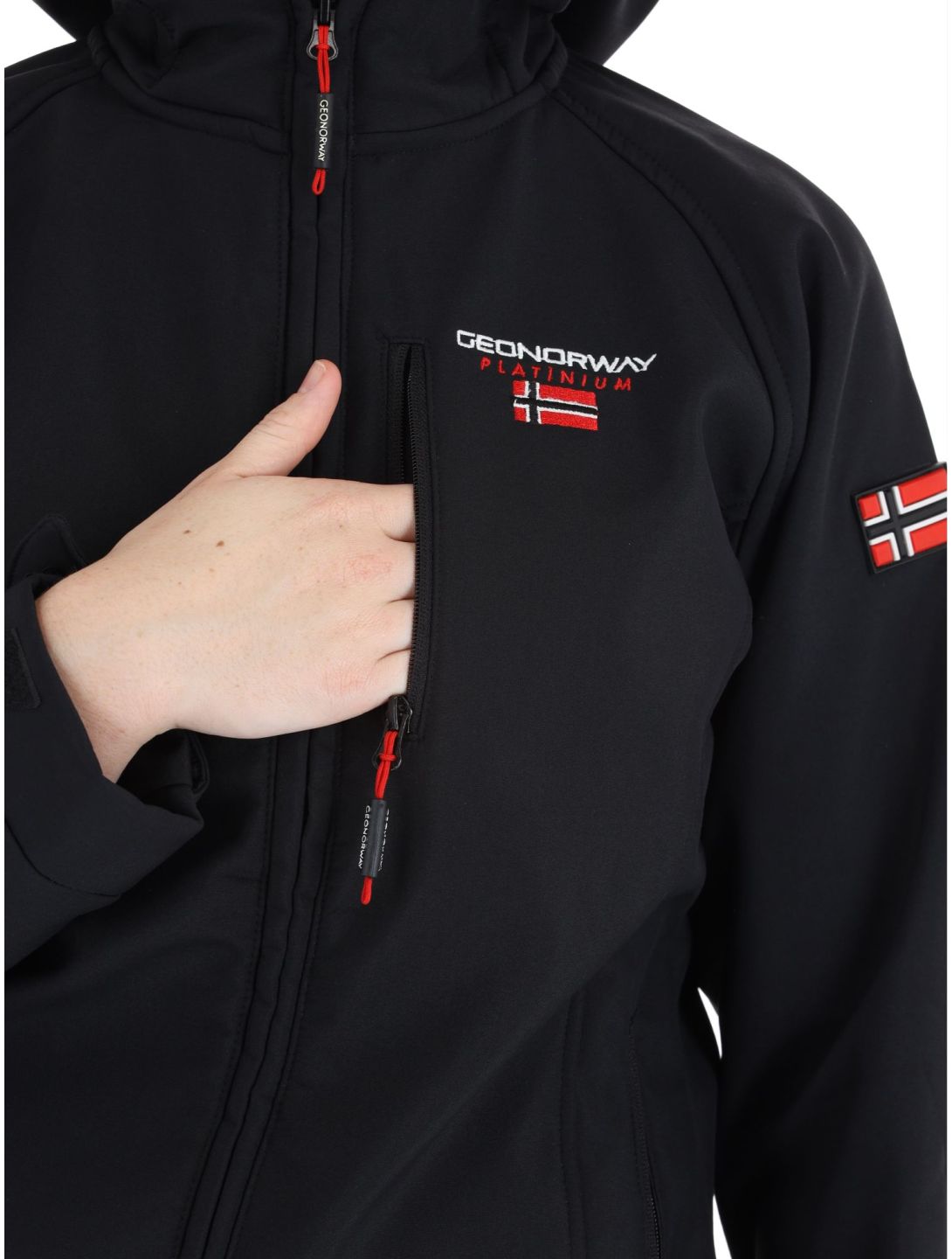 Geographical Norway, Tacer chaqueta de esquí softshell mujeres Black negro 