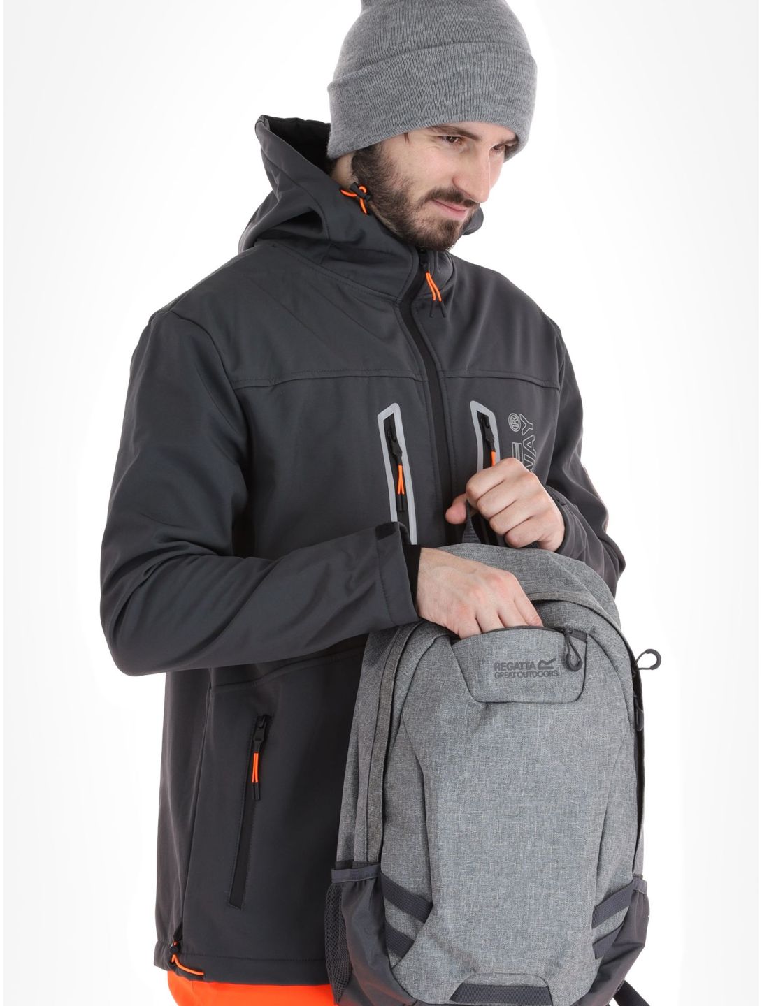 Geographical Norway, Trevar chaqueta de esquí softshell hombres Dark Grey gris 