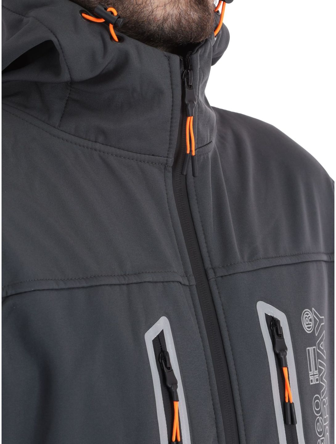 Geographical Norway, Trevar chaqueta de esquí softshell hombres Dark Grey gris 