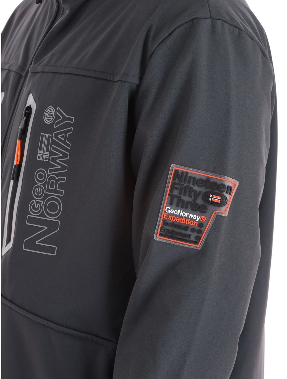 Geographical Norway, Trevar chaqueta de esquí softshell hombres Dark Grey gris 