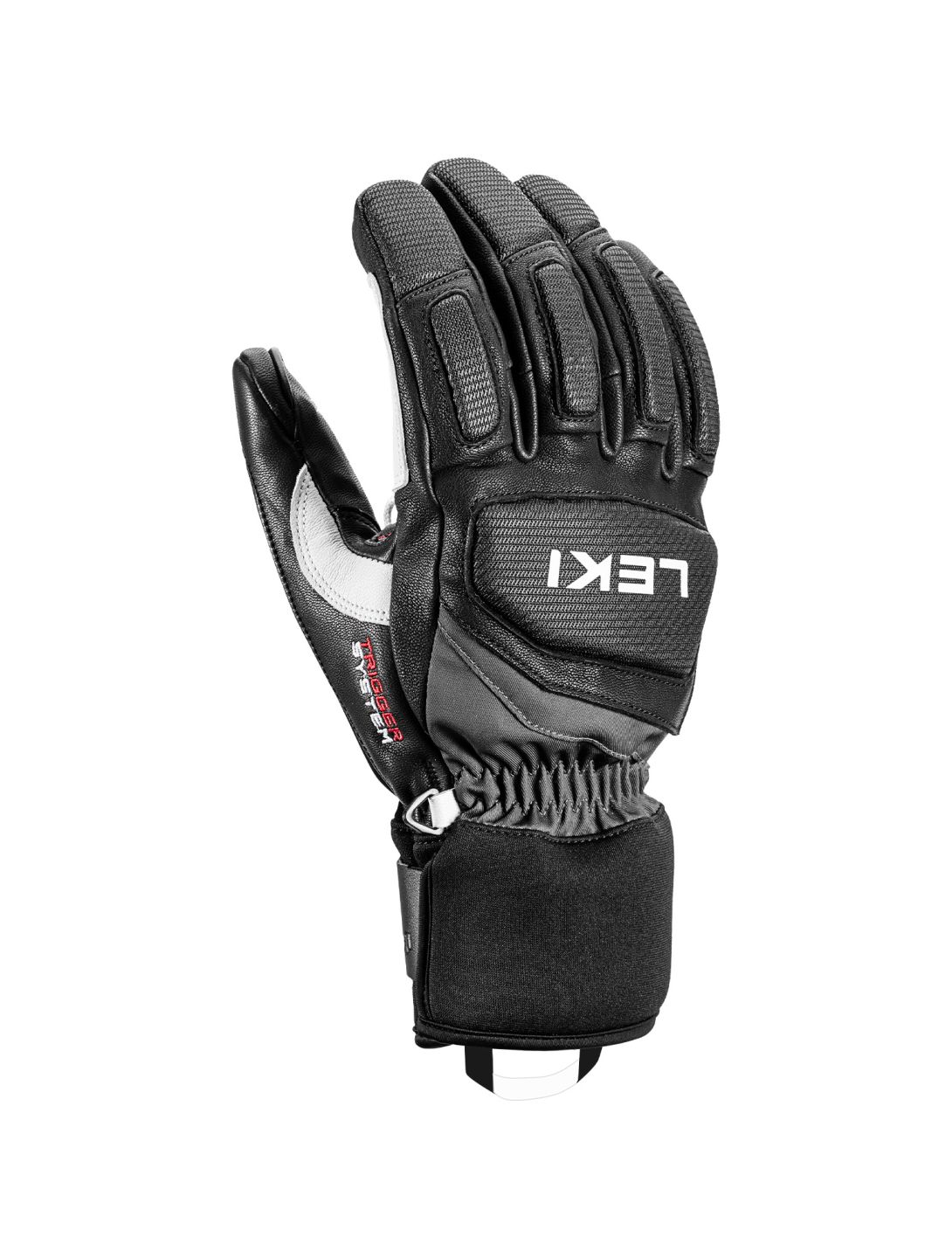 Leki, Griffin Pro 3D guantes de esquí hombres Black / White blanco, negro 