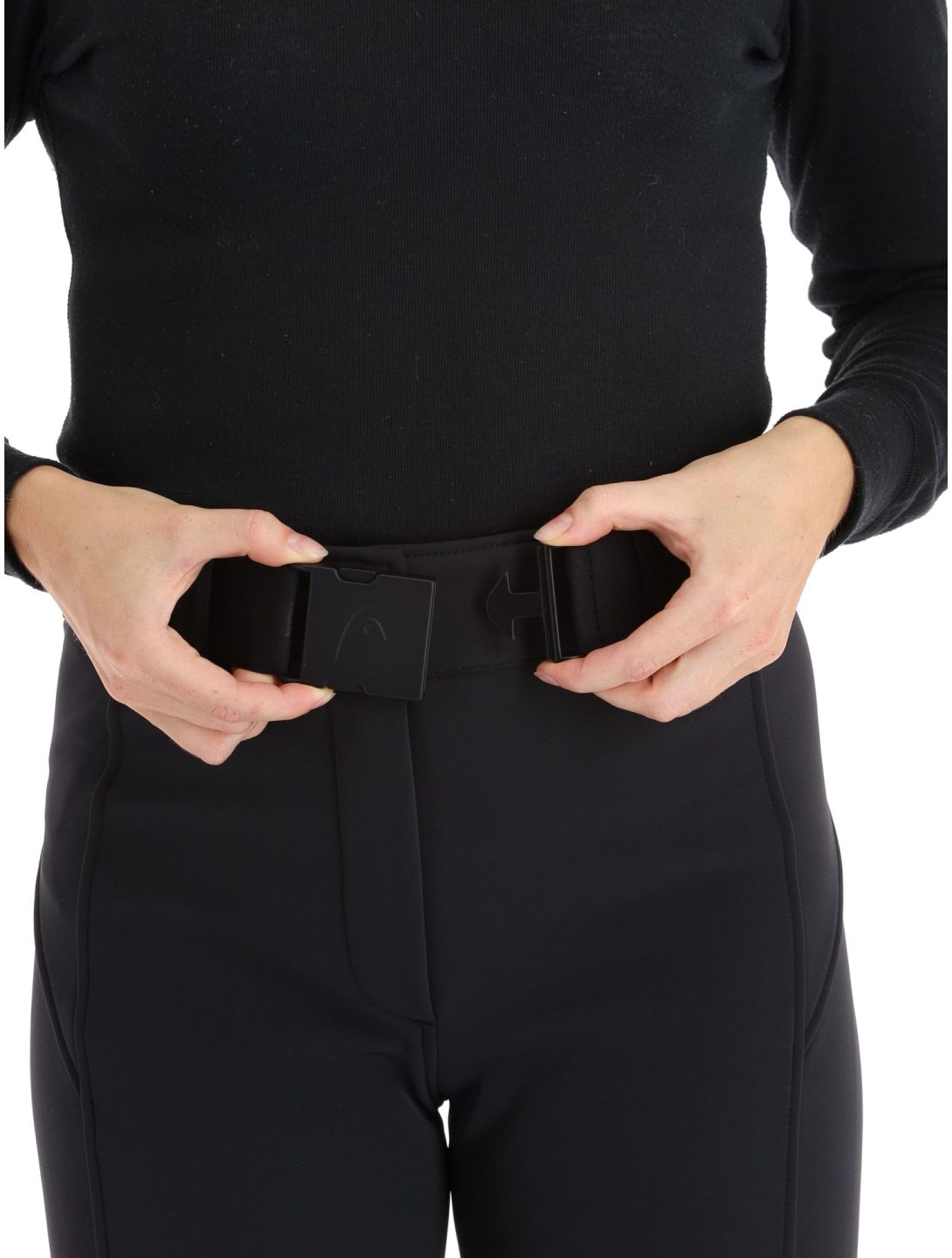 Head, Jet pantalones de esquí softshell mujeres Black negro 