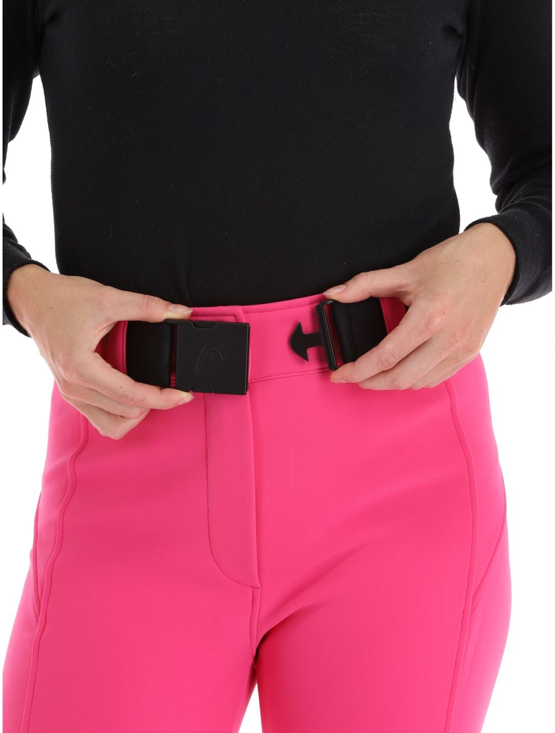 Head, Jet pantalones de esquí softshell mujeres Fuschia Pink rosa 