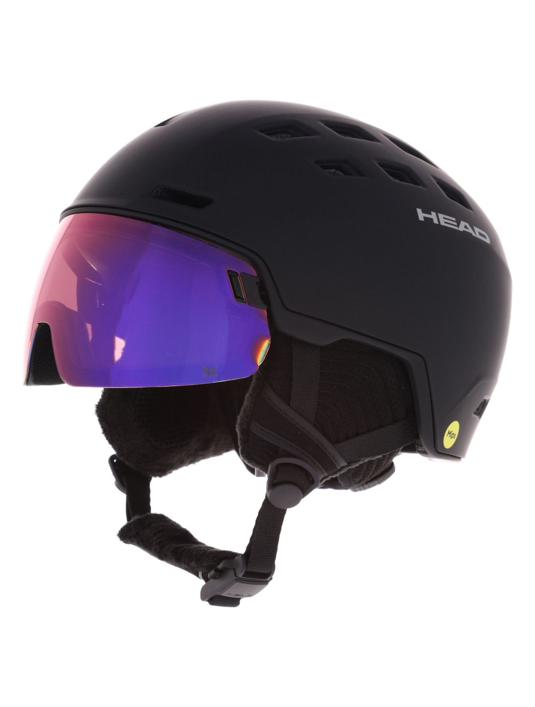 Head, Radar 5K MIPS casco con visera unisex Black negro 