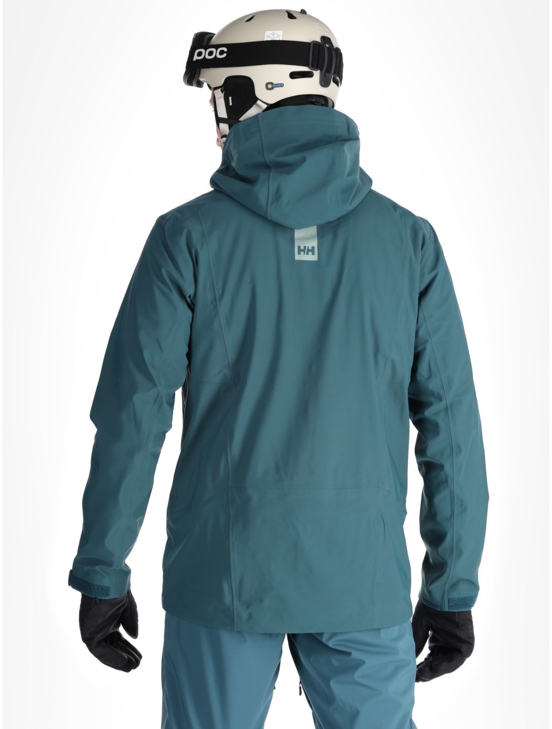 Helly Hansen, Alpha 3L Long Shell chaqueta de esquí hardshell hombres Dark Creek verde 