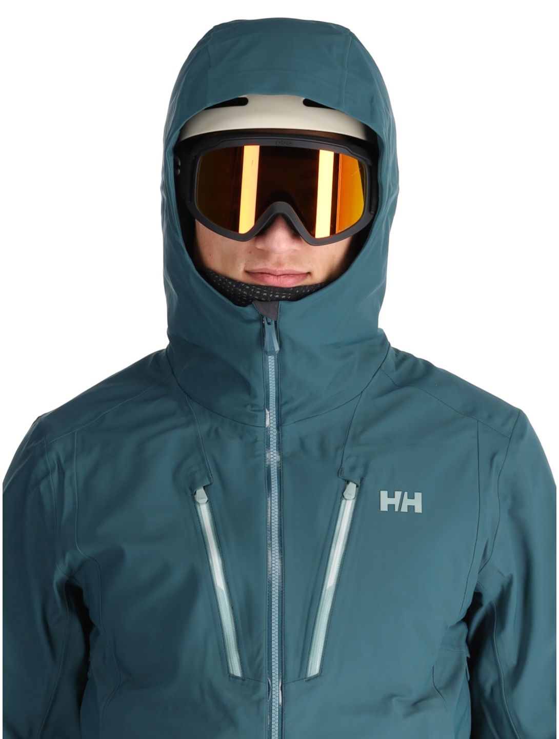 Helly Hansen, Alpha 3L Long Shell chaqueta de esquí hardshell hombres Dark Creek verde 