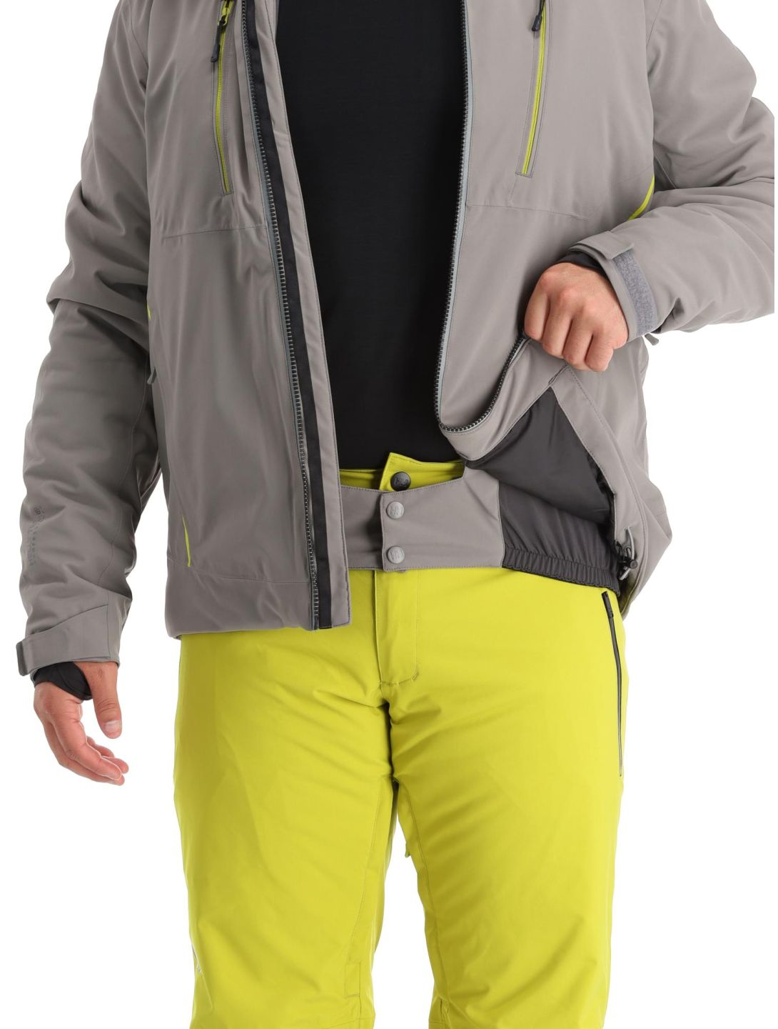 Helly Hansen, Alpha 4.0 chaqueta de esquí hombres Concrete gris 