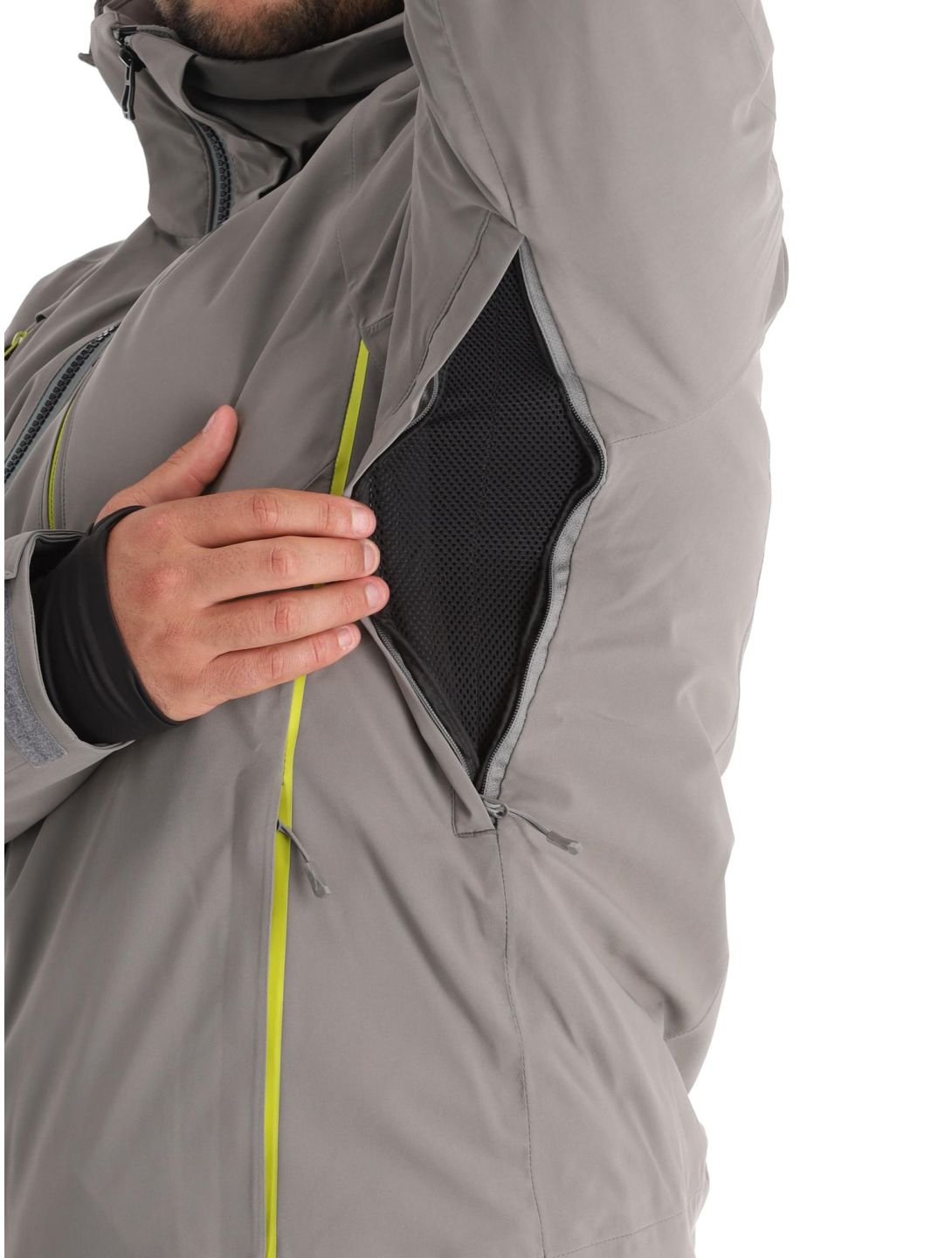 Helly Hansen, Alpha 4.0 chaqueta de esquí hombres Concrete gris 