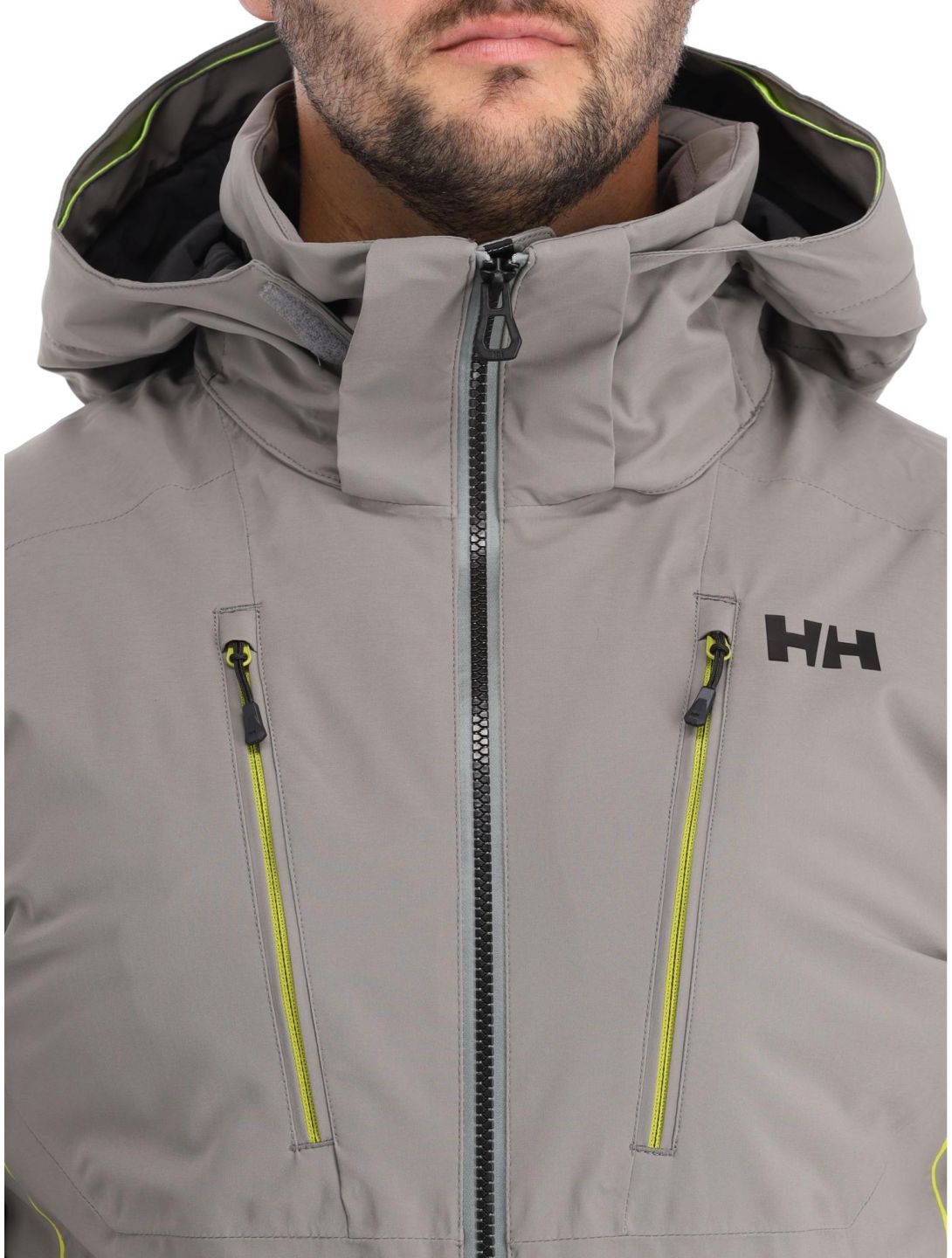 Helly Hansen, Alpha 4.0 chaqueta de esquí hombres Concrete gris 