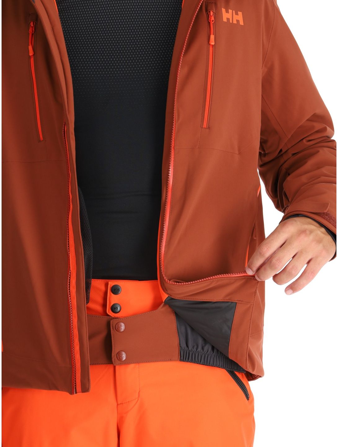 Helly Hansen, Alpha 4.0 chaqueta de esquí hombres Iron Oxide marrón 