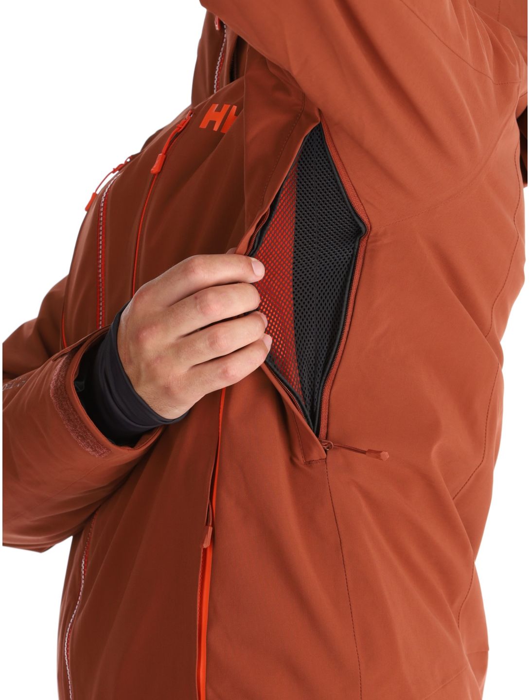 Helly Hansen, Alpha 4.0 chaqueta de esquí hombres Iron Oxide marrón 