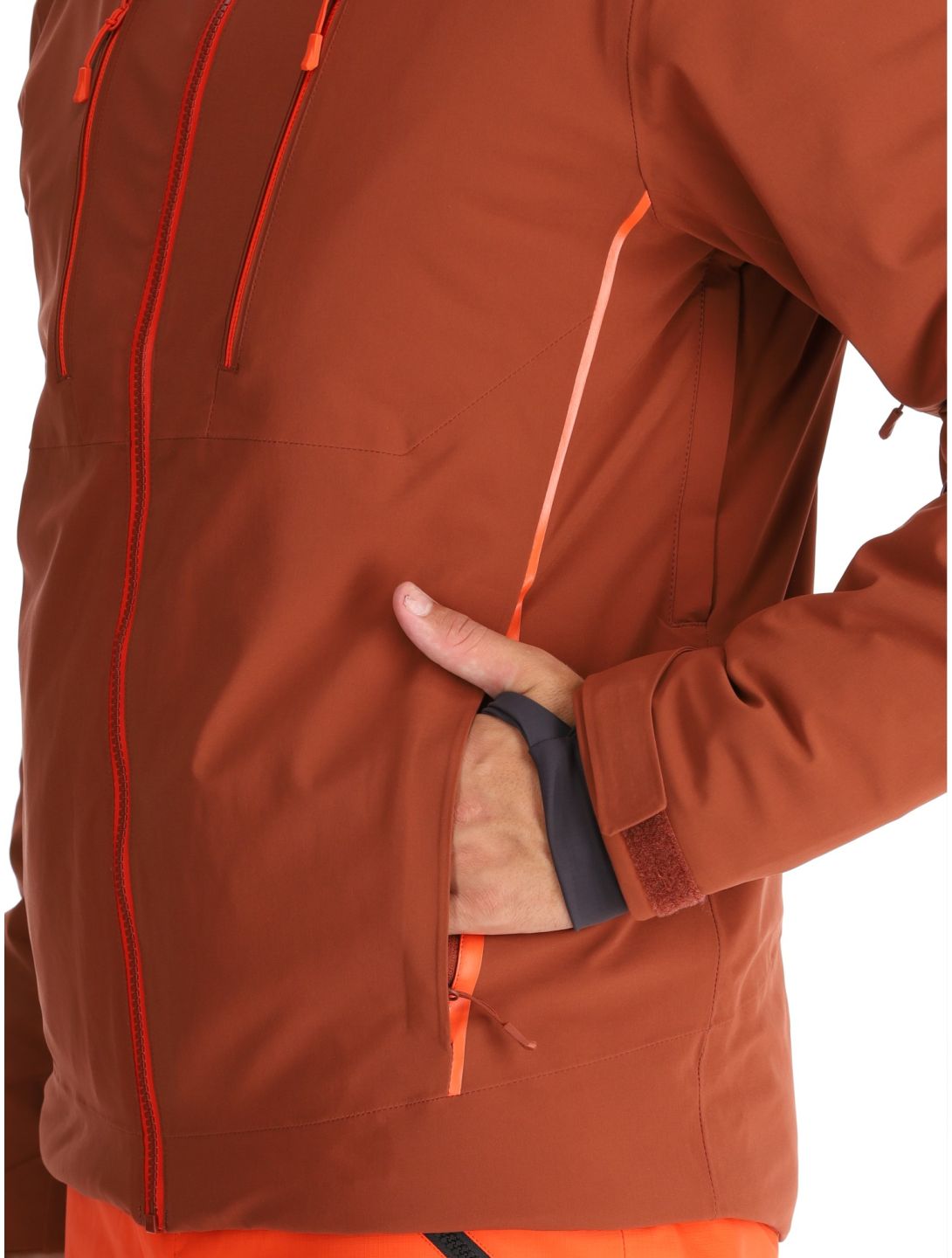 Helly Hansen, Alpha 4.0 chaqueta de esquí hombres Iron Oxide marrón 