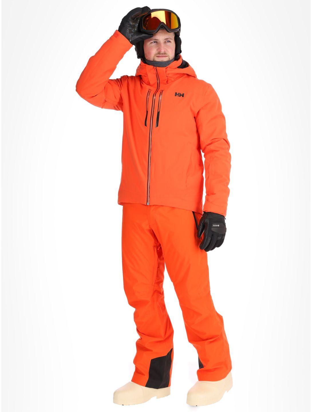 Helly Hansen, Alpha Lifaloft chaqueta de esquí hombres Cherry Tomato naranja 