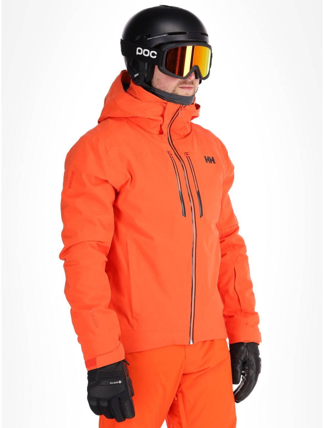 Helly Hansen, Alpha Lifaloft chaqueta de esquí hombres Cherry Tomato naranja 