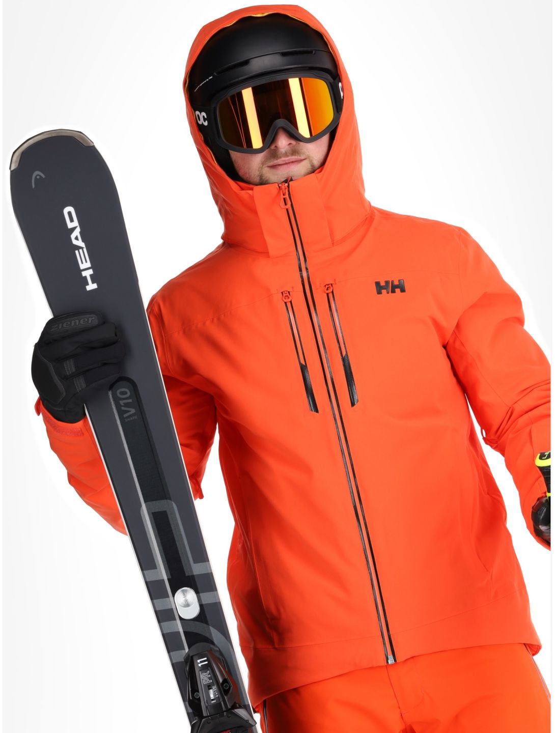 Helly Hansen, Alpha Lifaloft chaqueta de esquí hombres Cherry Tomato naranja 