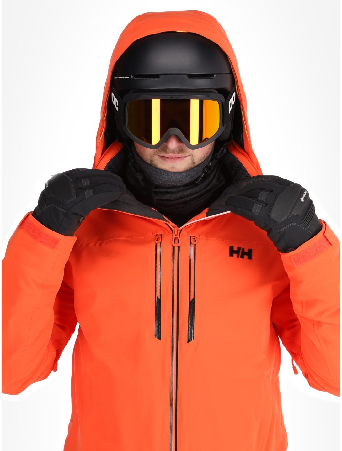 Helly Hansen, Alpha Lifaloft chaqueta de esquí hombres Cherry Tomato naranja 