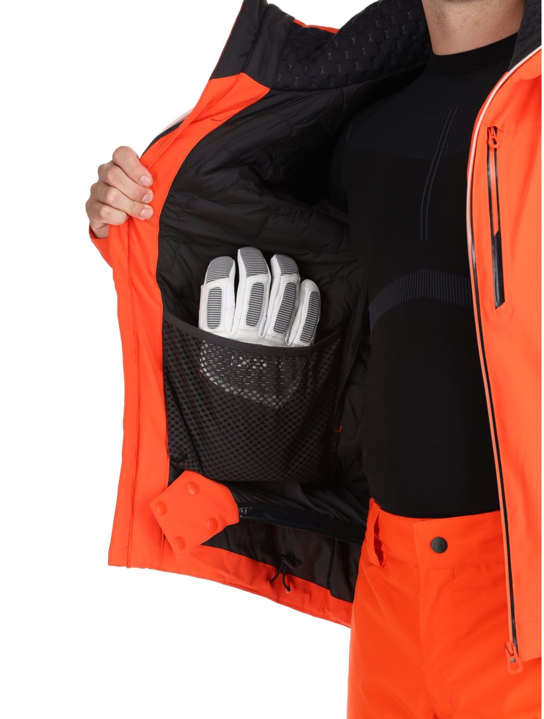 Helly Hansen, Alpha Lifaloft chaqueta de esquí hombres Cherry Tomato naranja 