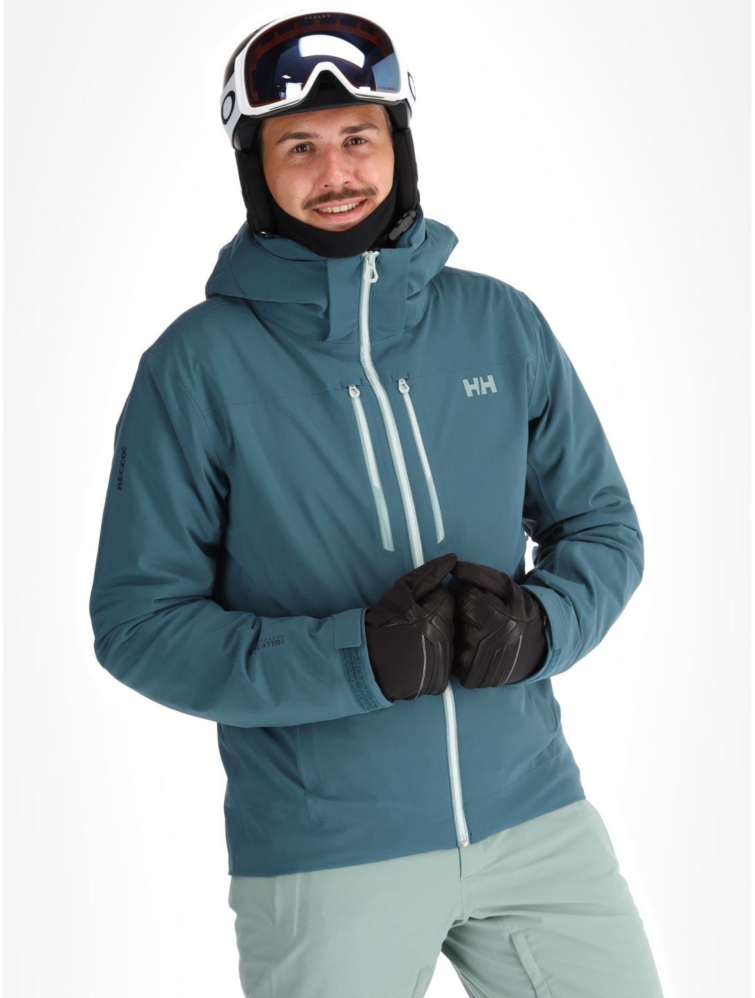 Helly Hansen, Alpha Lifaloft chaqueta de esquí hombres Dark Creek azul 