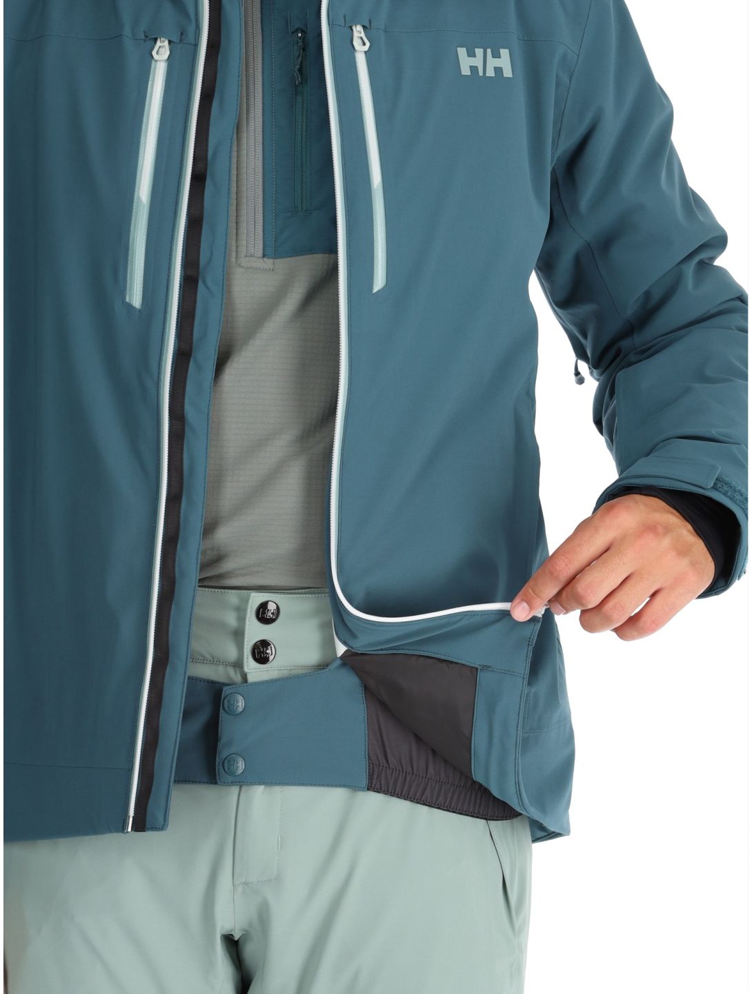 Helly Hansen, Alpha Lifaloft chaqueta de esquí hombres Dark Creek azul 