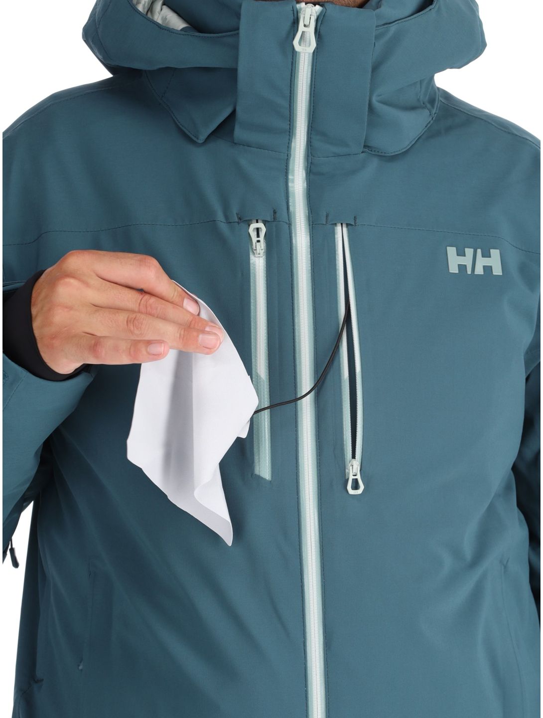 Helly Hansen, Alpha Lifaloft chaqueta de esquí hombres Dark Creek azul 