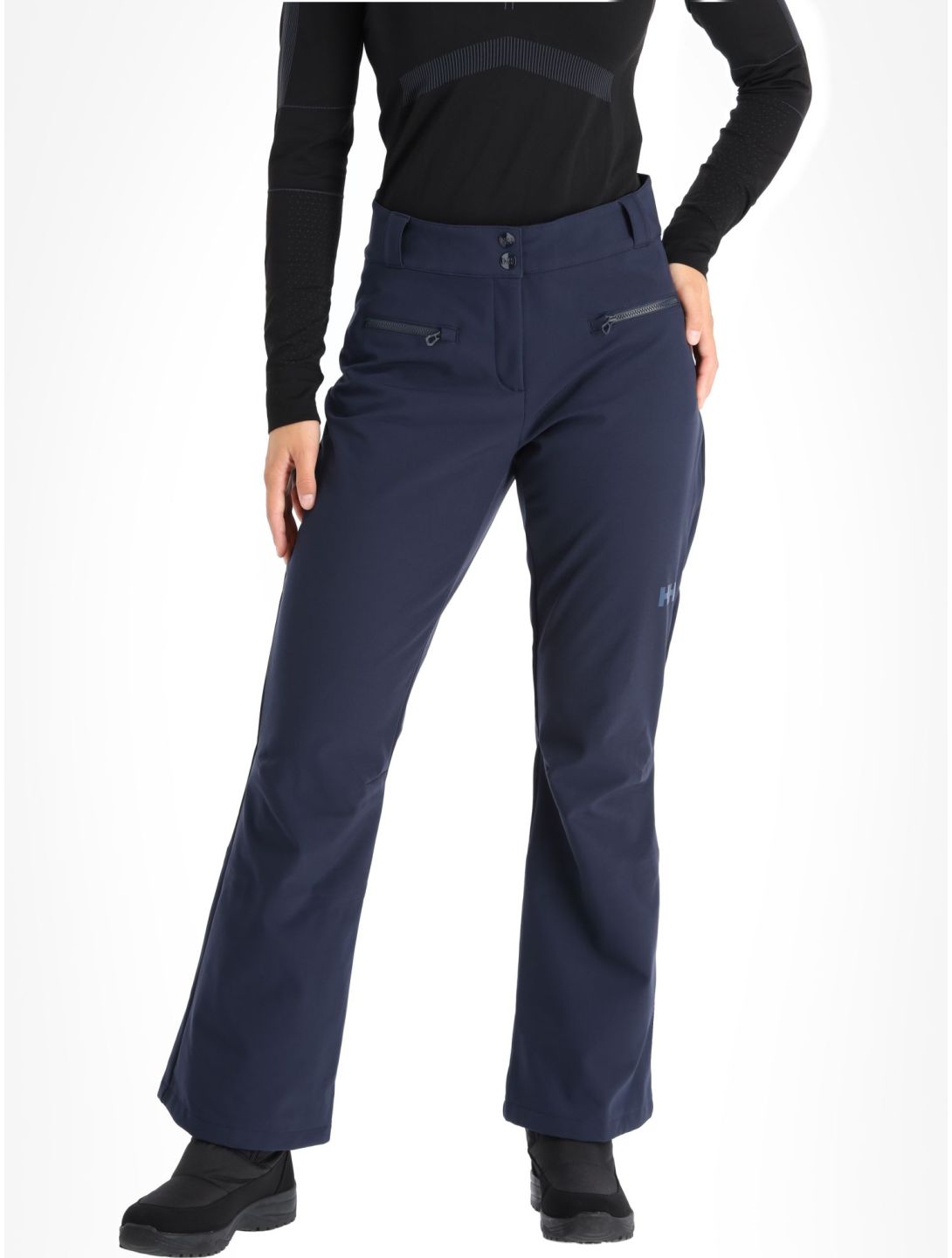 Helly Hansen, Bellissimo 2 pantalones de esquí softshell mujeres Navy azul 